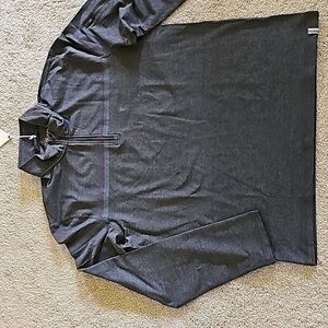 MARINE layer stripe sport quarter zip